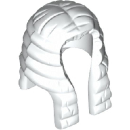 Minifigure, Hair Long with Curls (Judge's Peruke)