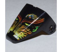 Technic Throwbot Visor with Amazon / Jungle Pattern