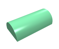 Slope, Curved 2 x 4 Double