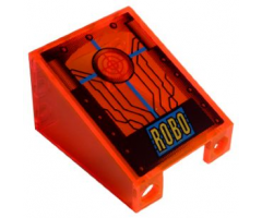 Windscreen 3 x 4 x 4 Inverted with RoboForce Gold 'ROBO' and Red Crosshairs Pattern (Sticker) - Set 2153