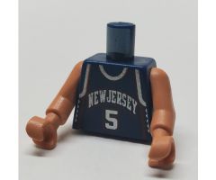 Torso NBA New Jersey Nets #5 Pattern / Nougat NBA Arms / Nougat Hands