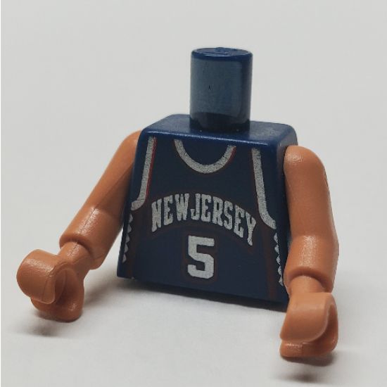 Torso NBA New Jersey Nets #5 Pattern / Nougat NBA Arms / Nougat Hands