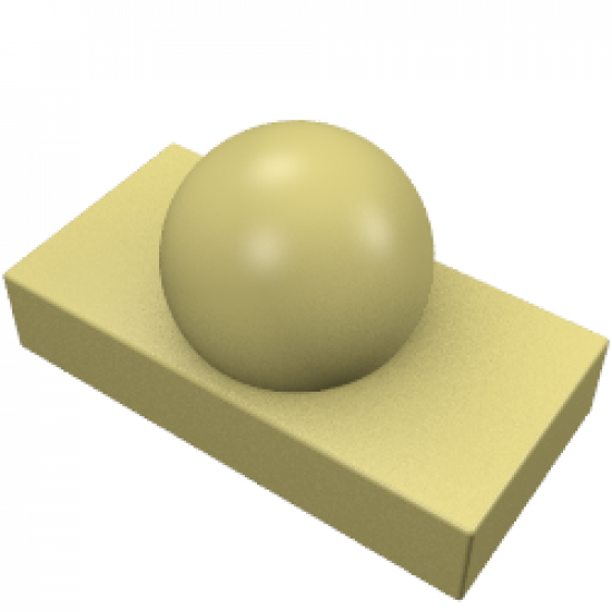 Tile, Modified 1 x 2 with Ball