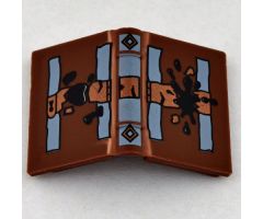 Minifigure, Utensil Book 2 x 3 with Lock and Soiled Spots Pattern - Tom Riddle's Diary
