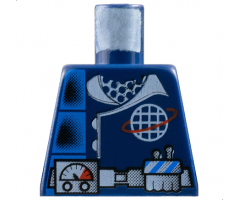 Torso Alpha Team Logo, Utility Belt and Gauge, 2 Spots Pattern