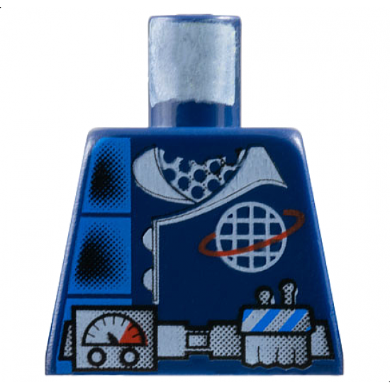 Torso Alpha Team Logo, Utility Belt and Gauge, 2 Spots Pattern