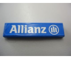 Tile 1 x 4 with 'Allianz' Pattern (Sticker) - Set 8461