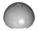Cylinder Hemisphere 11 x 11, Studs on Top - Death Star Half with Superlaser (9676)