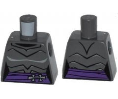 Torso Female Armor with Dark Purple Belt with Gray Clasp Pattern