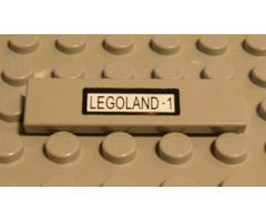 Tile 1 x 4 with 'Legoland-1' Pattern (Sticker) - Set 3442