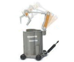 Duplo, Vehicle Half-Canister Cart with Wheels, Lever with Pincers and Black Pull-Handle