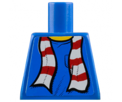 Torso Scarf Red Stripes Pattern (Sticker)