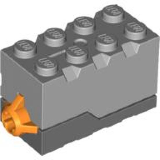 Electric, Sound Brick 2 x 4 x 2 with Light Bluish Gray Top and Space Sound