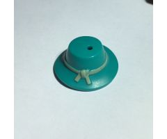 Minifigure, Headgear Hat, Wide Floppy Brim with Knotted Tan Band Pattern