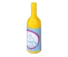 Scala Accessories Bottle Wine, Label with Bubbles Pattern (Sticker) - Set 5944