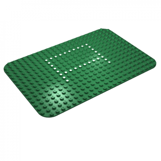 Baseplate 16 x 24 Rounded Corners and Set 344 Dots Pattern