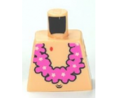 Torso SpongeBob with Navel and Pink Lei Pattern