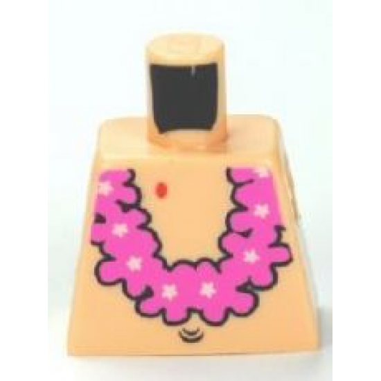 Torso SpongeBob with Navel and Pink Lei Pattern