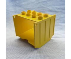 Duplo, Train Freight Container 2 x 4 Studs on Top, Open Sides
