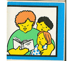 Duplo, Tile 2 x 2 x 1 with Home Mosaic Picture 15 Pattern (Set 9221)