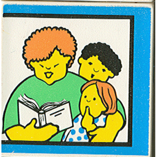 Duplo, Tile 2 x 2 x 1 with Home Mosaic Picture 15 Pattern (Set 9221)