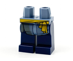 Hips and Dark Blue Legs with Yellow Sash and Sand Blue Coattails Pattern