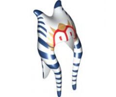 Minifigure, Headgear Headdress SW Togruta Montrals Long, Shaak Ti Pattern