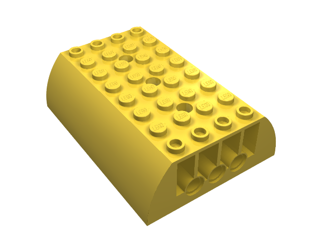 Slope, Curved 6 x 8 x 2 Double