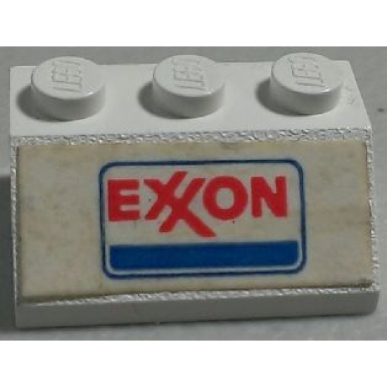 Slope 45 2 x 3 with ?Exxon Logo Pattern (Sticker) - Set 554