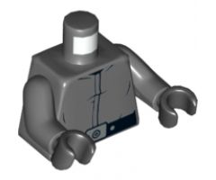Torso SW Imperial Uniform with Black Belt Pattern (Garindan) / Dark Bluish Gray Arms / Black Hands