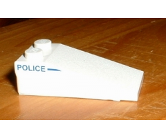 Slope 18 4 x 2 with 'POLICE' Left of Line Pattern (Sticker) - Set 1376
