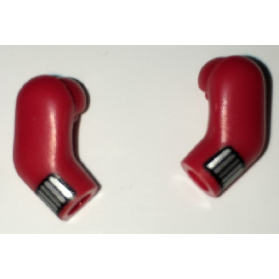 Arm, (Matching Left and Right) Pair with Silver Cuffs Pattern