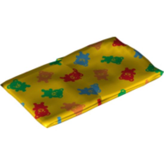 Duplo, Cloth Sleeping Bag with Multicolored Teddy Bears Pattern