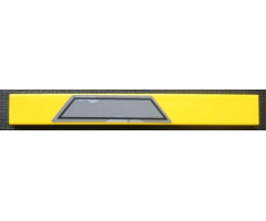 Tile 1 x 8 with Dark Bluish Gray Trapezoid Pattern Model Right Side (Sticker) - Sets 7256 / 7283
