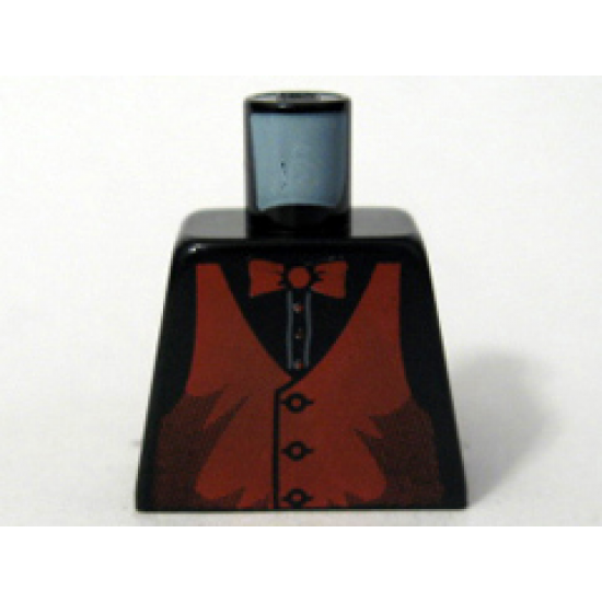 Torso Speed Racer Dark Orange Vest and Bow Tie Pattern