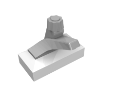 Tap 1 x 2 Base with Light Gray Spout