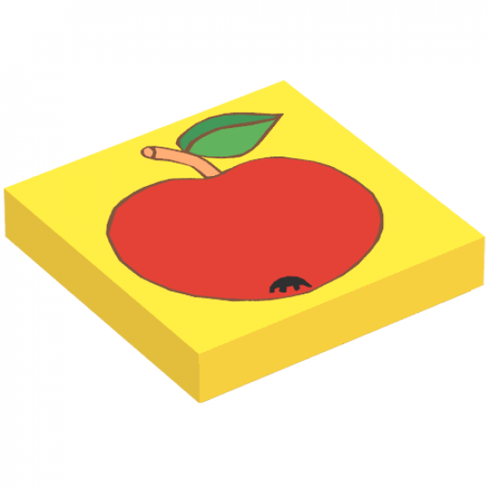 Tile 2 x 2 with Apple Pattern
