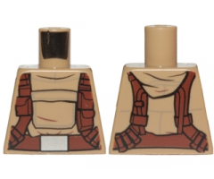 Torso SW Hoodie Jacket with Large Central Pocket and Reddish Brown Utility Belts Pattern (Resistance Trooper)