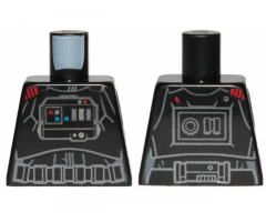Torso SW Armor, Front Panel, Red Commander Insignia on Right Shoulder Pattern (Iden Versio)