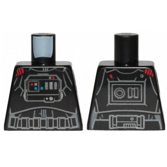 Torso SW Armor, Front Panel, Red Commander Insignia on Right Shoulder Pattern (Iden Versio)