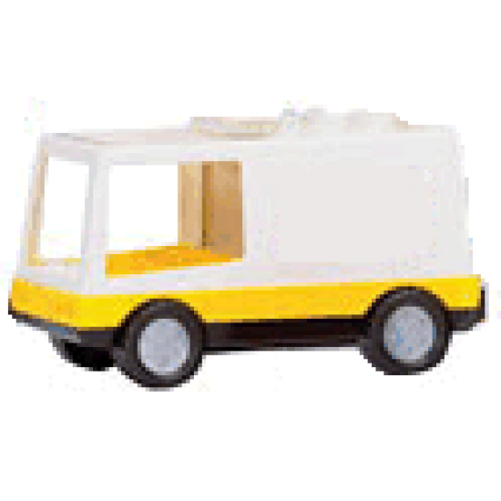 Duplo, Vehicle Van Type 1 with Yellow Base