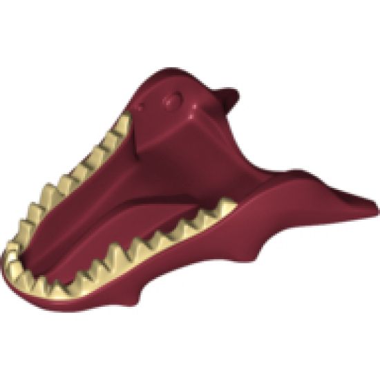 Animal, Body Part Dragon Head (LotR) Lower Jaw with Spikes and Tan Teeth Pattern