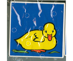 Duplo, Tile 2 x 2 x 1 with Duck Mosaic Picture 11 Pattern (Set 1078)