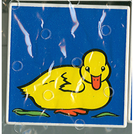 Duplo, Tile 2 x 2 x 1 with Duck Mosaic Picture 11 Pattern (Set 1078)