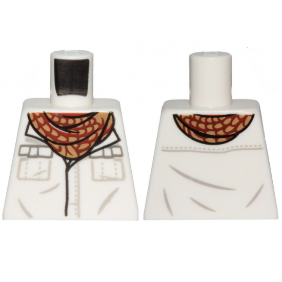 Torso Shirt, Dark Tan and Dark Red Neckerchief Pattern