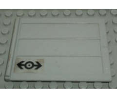 Door Sliding - Type 2 with Train Logo Black Pattern (Sticker) - Set 4563