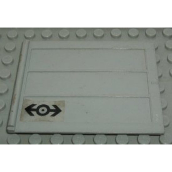 Door Sliding - Type 2 with Train Logo Black Pattern (Sticker) - Set 4563