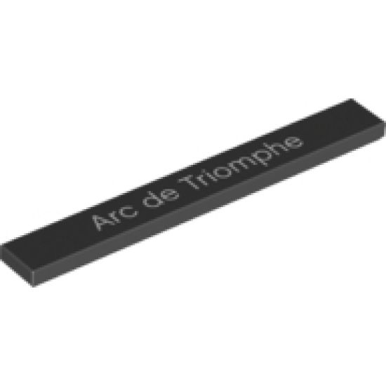 Tile 1 x 8 with 'Arc de Triomphe' Pattern
