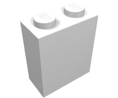 Brick 1 x 2 x 2 without Inside Axle Holder or Stud Holder