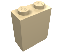 Brick 1 x 2 x 2 without Inside Axle Holder or Stud Holder